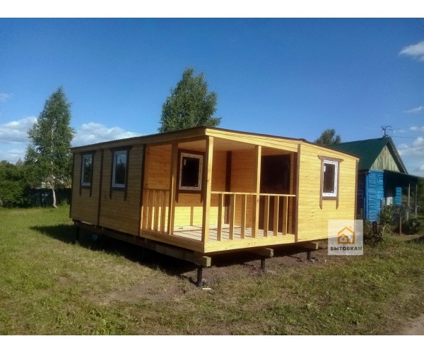 Модульный дом 6х6.9 с крыльцом