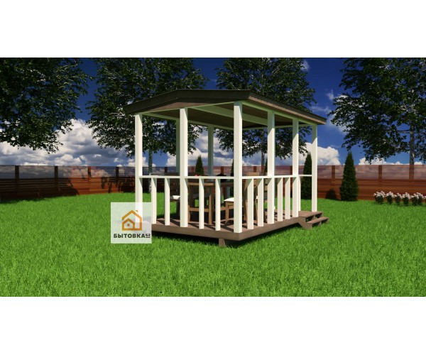 Беседка 4х2.4м